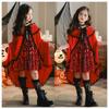 [AssassinCat] Halloween Children's Cosplay Costume Fairy Tale Little Red Riding Hood Dress Retro Court Stage Show Girls Walking Children's Clothing