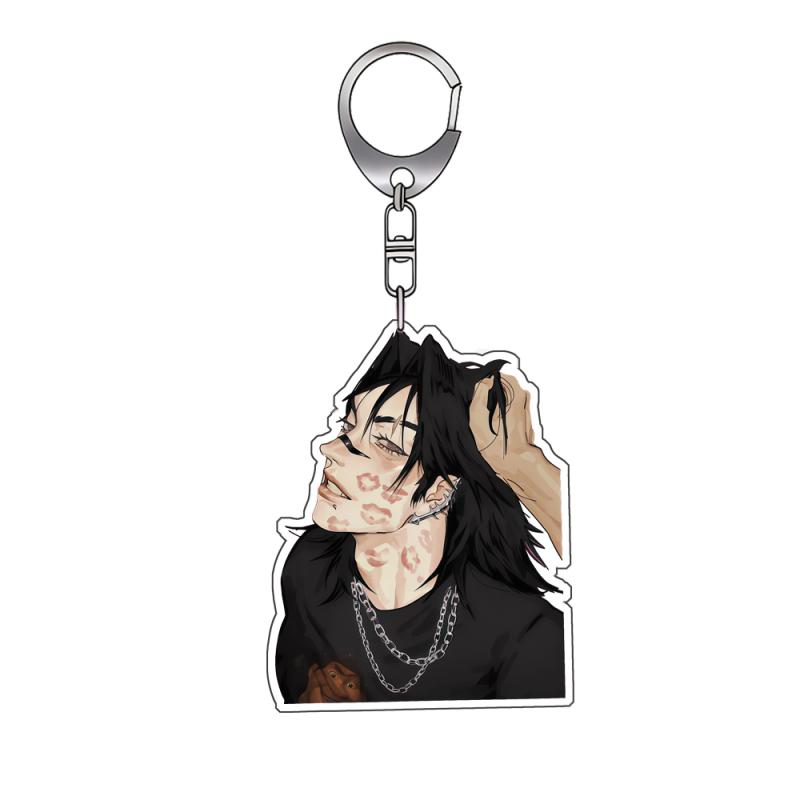 Anime Acrylic Keychain for Jjk Ryomen Sukuna Satoru Gojo Suguru Geto Different Styles Self-Made Acrylic Key Buckle Bag Pendant