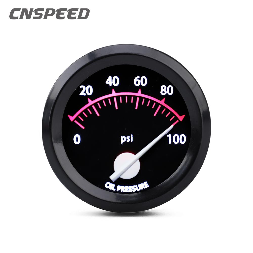 2" 52mm 12V Racing Car Turbo Boost Gauge Water Temperature Tachometer RPM Gauge Oil Pressure With Sensor Volt Meter Pointer LED