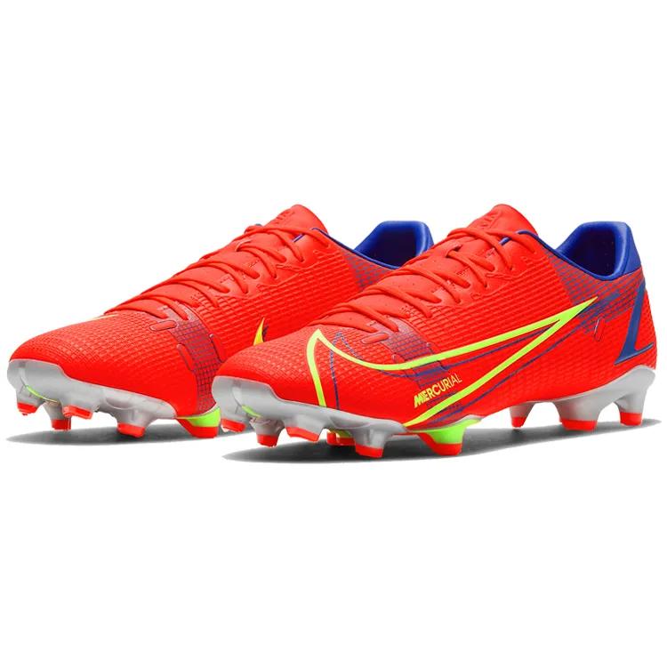 Nike Mercurial Vapor 14 Academy FG MG 'Bright Crimson Indigo Burst' (Unisex) Bright Crimson / Indigo Burst / White / Metallic Silver Soccer Shoes