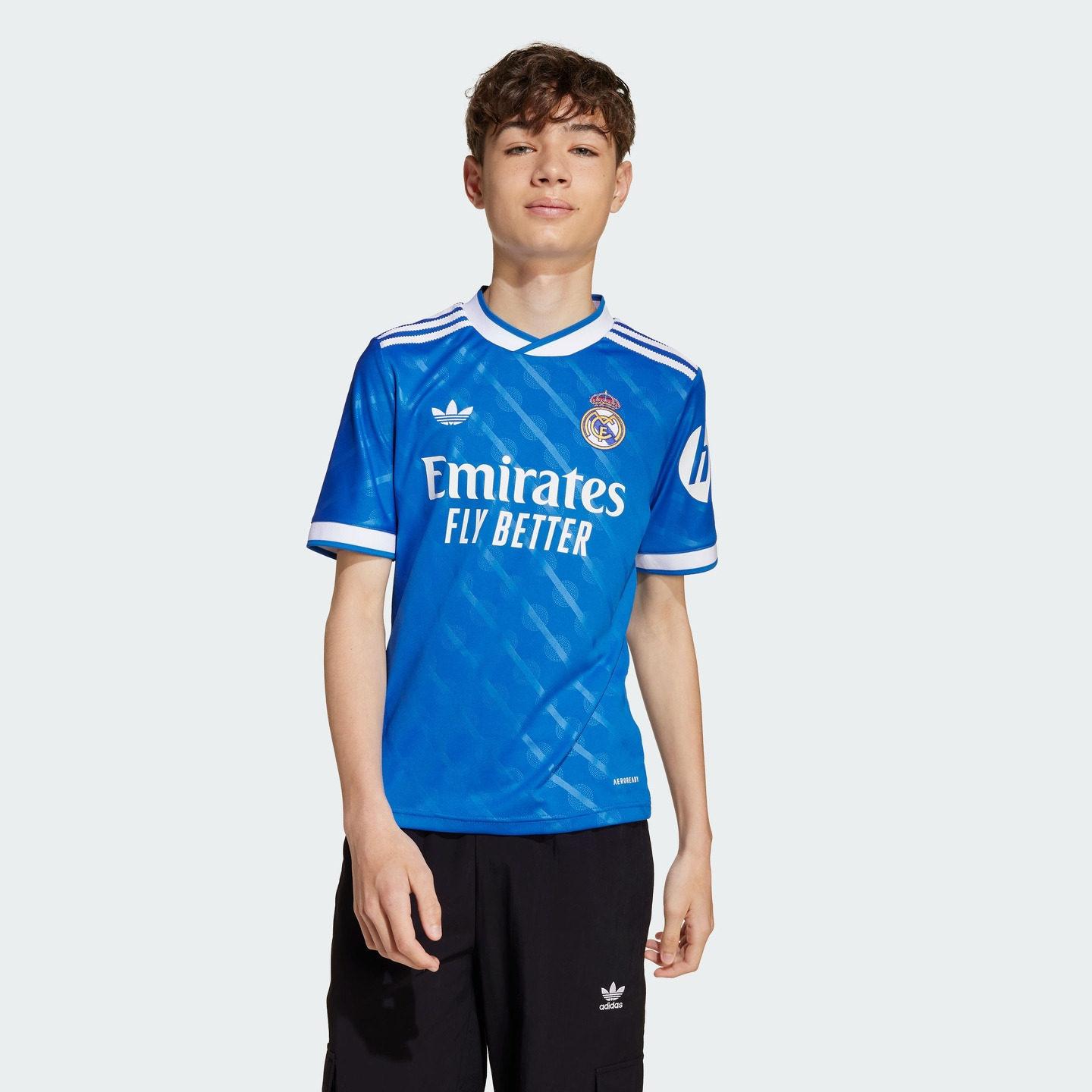 

Adidas Boys and Girls Real Madrid Second Away Quick-drying Football Short-sleeved Jersey 128