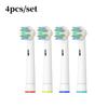 Clean For Oralb Generic Crossaction Electric Toothbrush Heads 1 Pack Of 4 White