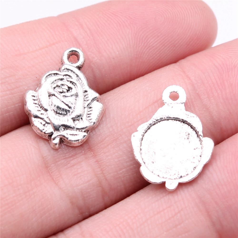 Rose Lotus Charms Pendant Boys Jewellery Bulk Cool Things