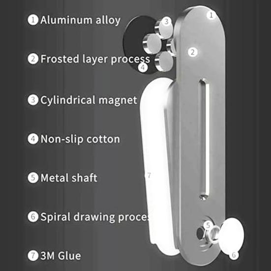 Boční držák telefonu na notebook Magnetický nastavitelný stojan na telefon Skládací držák monitoru pro stolní monitor