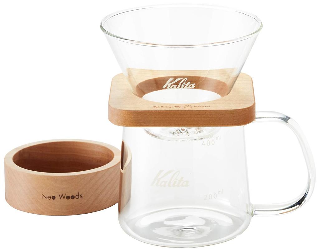 Sada čtvercových kávových dripperů Kalita pro 2–4 osoby WDG-185 #44315