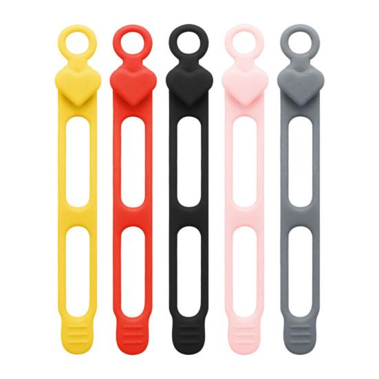 Silicone Cable Tie Earphone Phone Charger Computer Power Cord Bundling