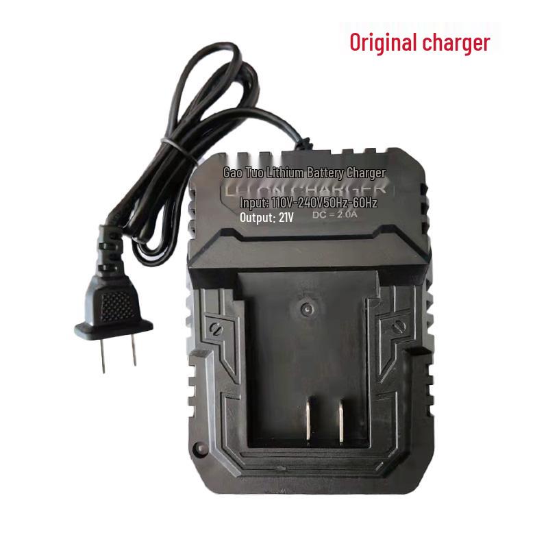 Gao Tuo 12V/18V/21V Drill with 48F Accessories, Brushless Motor, and Lithium Battery Charger Circuit Board.