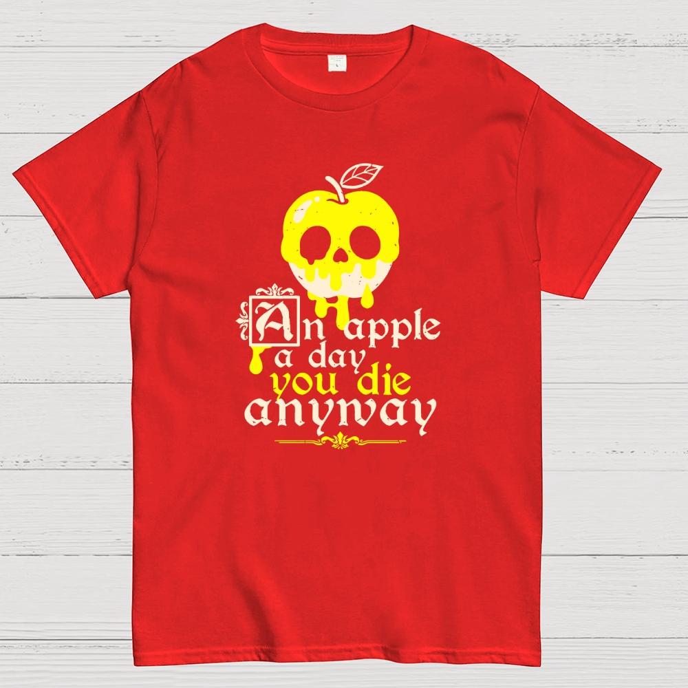 Poisoned Apple a Day Cotton Summer Casual Cool Loose T-Shirt