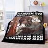 Makima Kawaii Girl Chainsaw Man Überwurfdecke Anime Schlafzimmer Sofabezug dünne Decke Halloween Weihnachtsgeschenk Home Room Decor