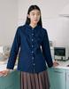 HENNIT Line Hoodie Shirt (Navy)