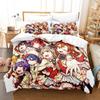 3D Printed Love Life Bedding Set Pillowcase Animation Cover Down Quilt Cover Double Twins Whole King Adult Children Bed Cover Quilt Cover