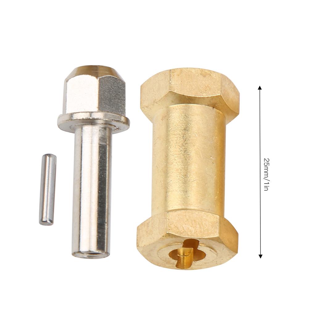 4Pcs RC Brass Connector Accessory for 1Celsius10 Remote Control Car Easy Installation Golden