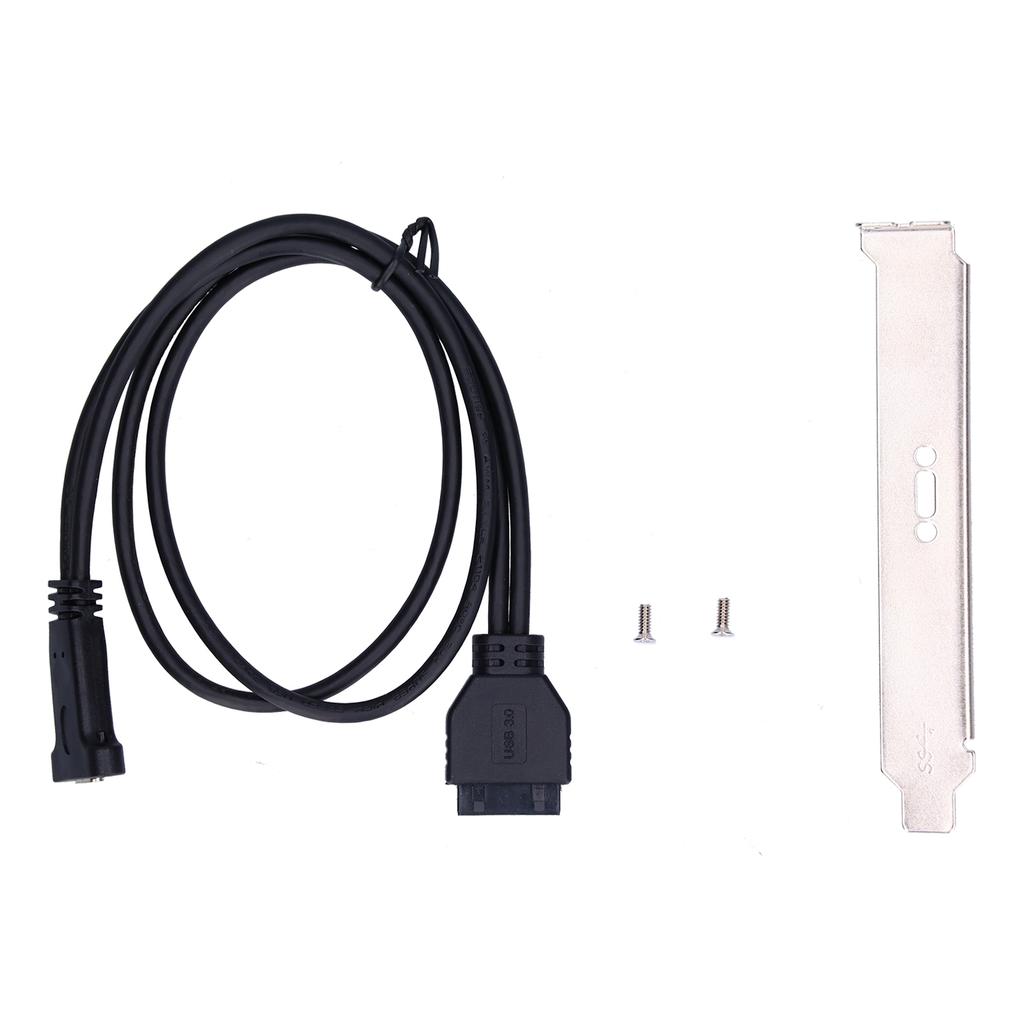 Adapter Cable 19Pin USB 3.0 to External USB TypeC Socket 50cm Data Transmission Line