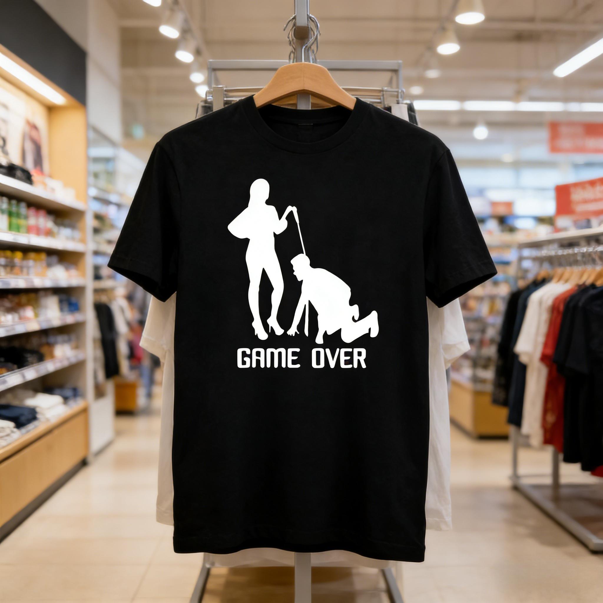 Горячая Распродажа Игра Окончена Жених Невеста Футболка Смешная Печать Девичник Футболка Летняя С коротким Рукавом Модная Повседневная Харадзюку Мужские Футболки S