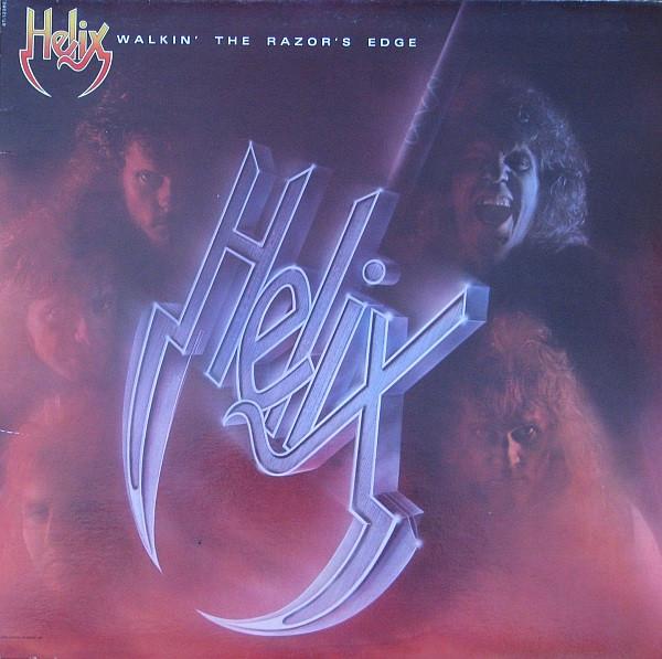 

LP Record HELIX 3 Walkin The Razors Edge ST12362 Capitol Records 1984 Canada Rock Used