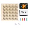 Wooden 99 Multiplication Board Montessori Arithmetic Toys Multiplication Table Math Learning Counting Teaching Aids for Kids