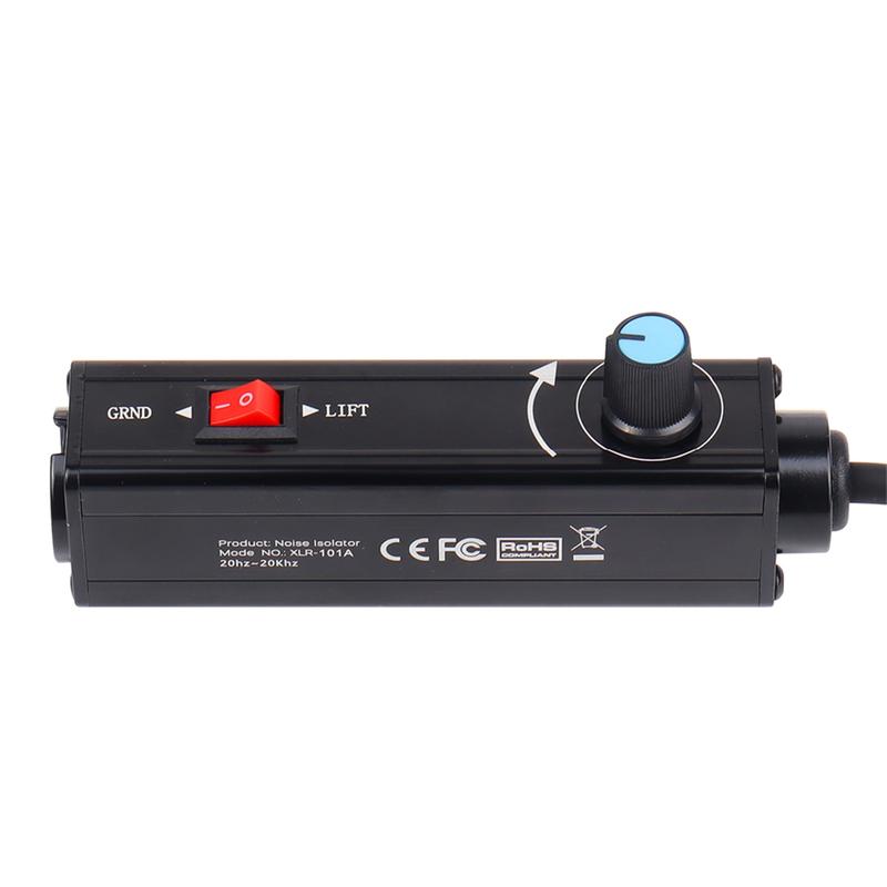 Stereo Ground Loop Isolator 3.5mm to XLR Audio Isolator Audio Noise Isolator Noise Suppressor Isolator for PC to MixerJKL