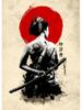 Retro Japanese Samurai Posters Canvas Painting Japan Culture Wall Art Picture For Living Room Home Decoration Frameless