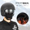 ROCKBROS Full Face Helmet Inner Warm and Integrated with Glasses for and One Black Cap, Fleece-Lined, Hole, Stretchable, Breathable, Quick-Drying,