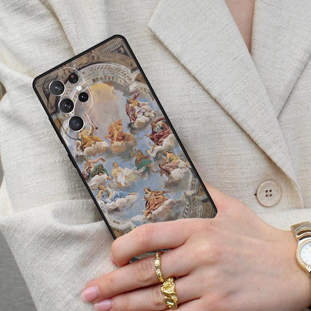 Angels Aesthetic Clouds Sky Cell Phone Case for Samsung Galaxy S26 Ultra S25 S24 S23 S22 S21 S20 Note10 Cover