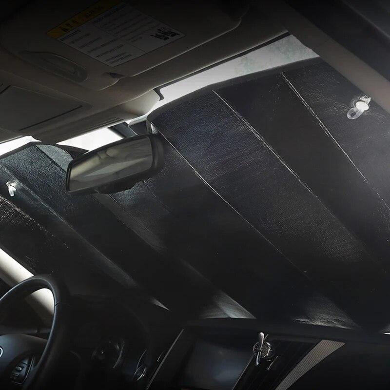 Car Window Sunshades Foldable Sunshade Windshield Front Visor Cover Curtain Car Sun Shade Anti-Uv Protection Auto Accessories