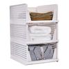 1Pcs 43x18x32.3cm Clothes Storage Box Drawer Style Folding Organizer Strong Ductile Material Easy Pull Out Non-Disturb Design