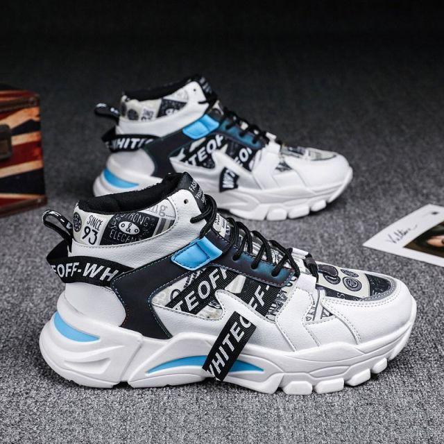 Zapatillas para correr para hombre, zapatillas Messi de caña alta, cómodas, deportivas para exteriores, zapatillas blancas para skate