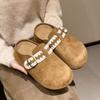 Casual Bag Head Half Slippers Women's 2025 Autumn and Winter New Fashion Versatile Comfortable Retro One-pedal Women's Slippers