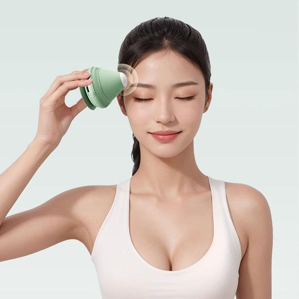 Electric Absorption Fascia Ball Massage Ball Vibration Hot Compress Foot Bottom Muscle Relaxation Suction Cup Neck Membrane Mass