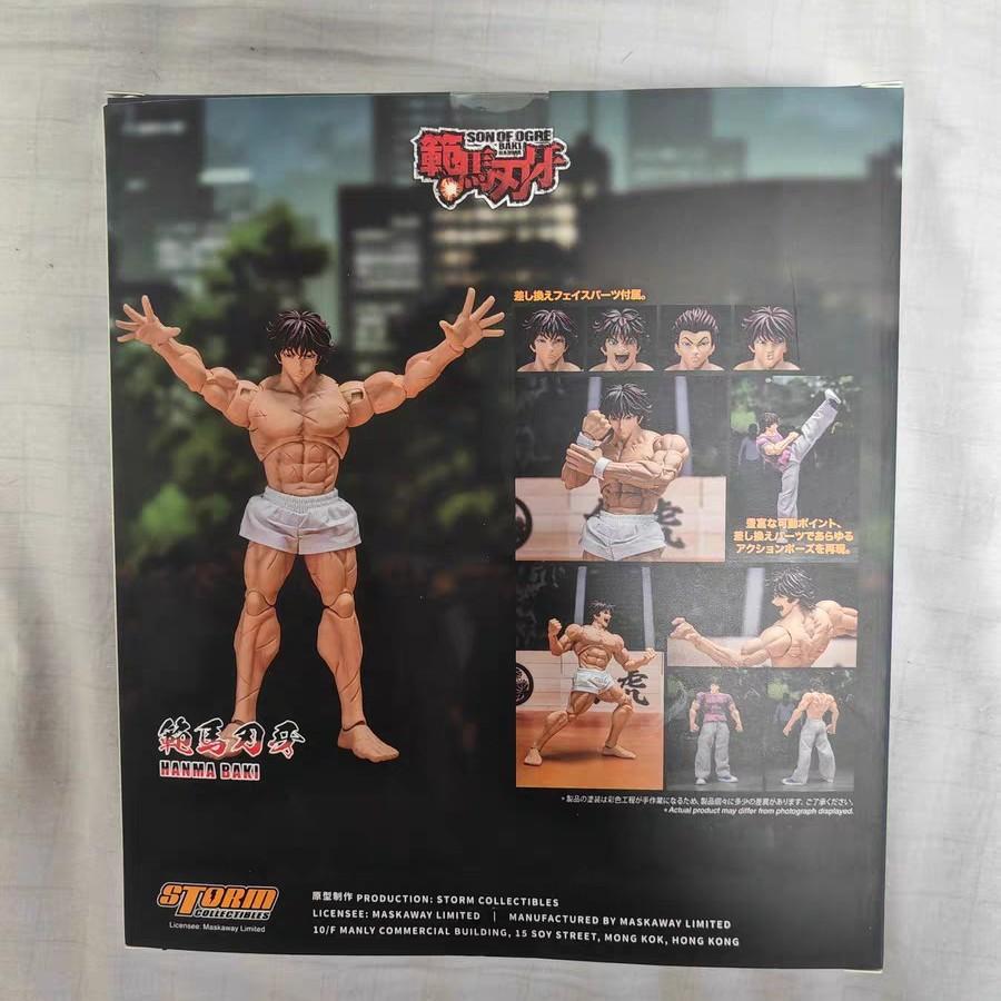 Baki Hanma Figure Hanma Baki Demon Back Ver. Movable Model 1/12 Baki Boy Figures Pvc Collection Decoration Toys Birthday Gifts