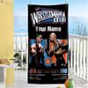 Wrestlemania Personalized Name Beach Towel Quick-Dry Soft Microfiber Perfect for Traveling Yoga Camping and Swimming