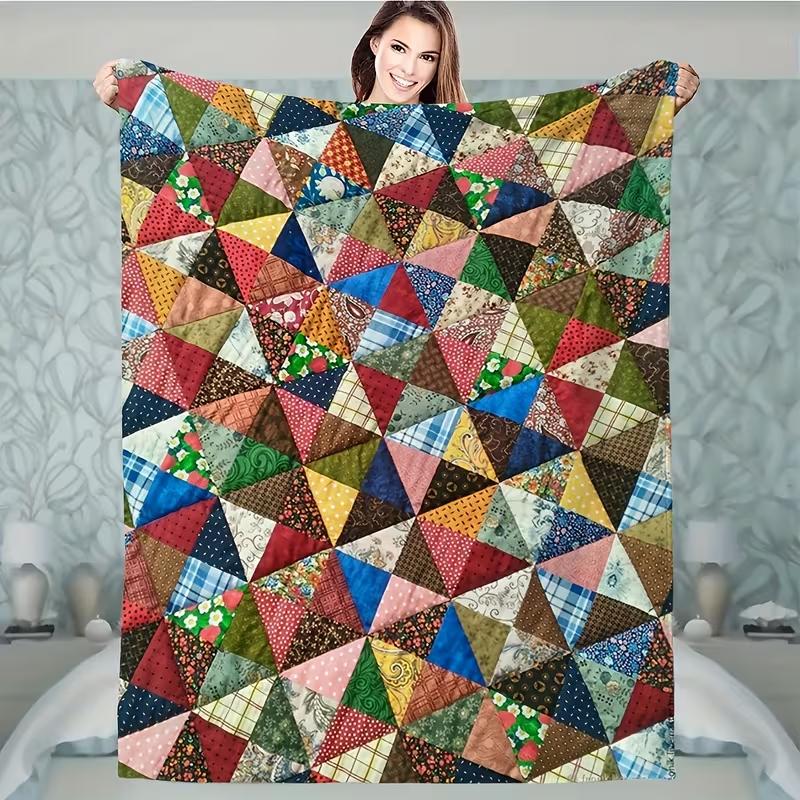 Hawaiian Floral Ultra-Soft Polyester Soft Blanket, Perfect Gift for Home Office Travel Outdoor, Small Throw Blanket Nap Blanket