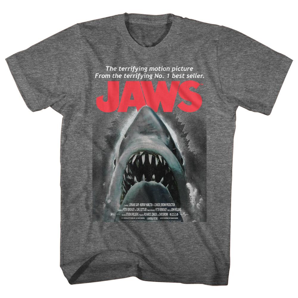 Jaws 70 Thriller Movie The Terrifying Motion Picture Move Poster Men T Shirt M