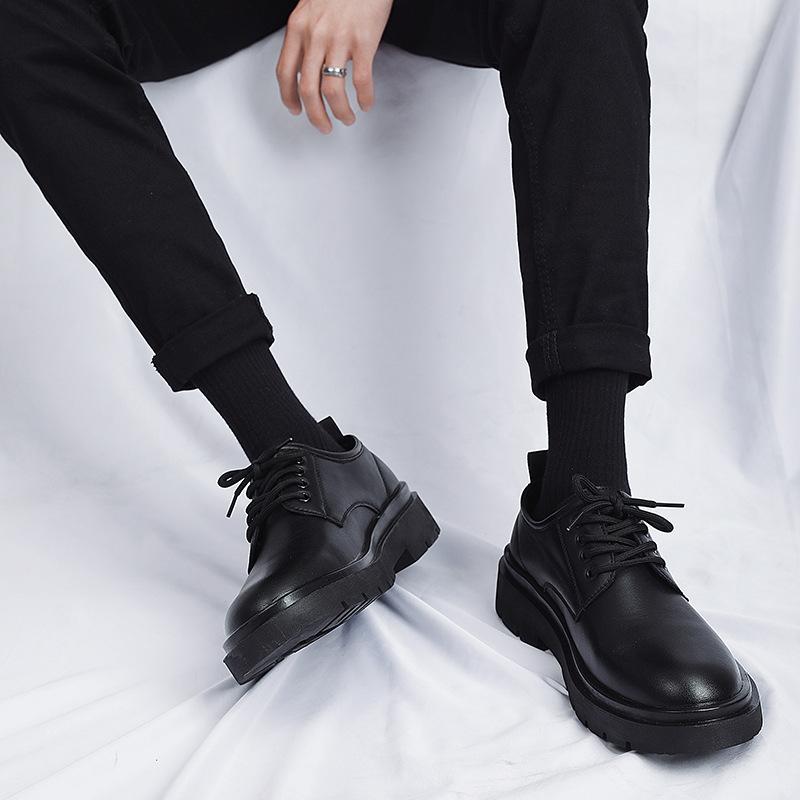 

Мужские повседневные кожаные туфли черного цвета с мягкой подошвой, модные туфли для офиса, бархатные, осенне-зимние, деловые, формальные, мужские туфли на все времена года 44