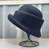 High-quality wool woolen light luxury retro top hat women's autumn and winter warm versatile washbasin hat solid color beret