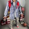 Korean-Japanese Plaid Shirt 2025: Unisex Trendy Loose Long-Sleeve Casual Jacket