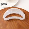 Versatile Hair Claw Strong Grip Claw, Jelly Semi-Transparent Clip with Anti-Slip Teeth, Crescent-Shaped Burr-free Openwork Accessory for Medium
