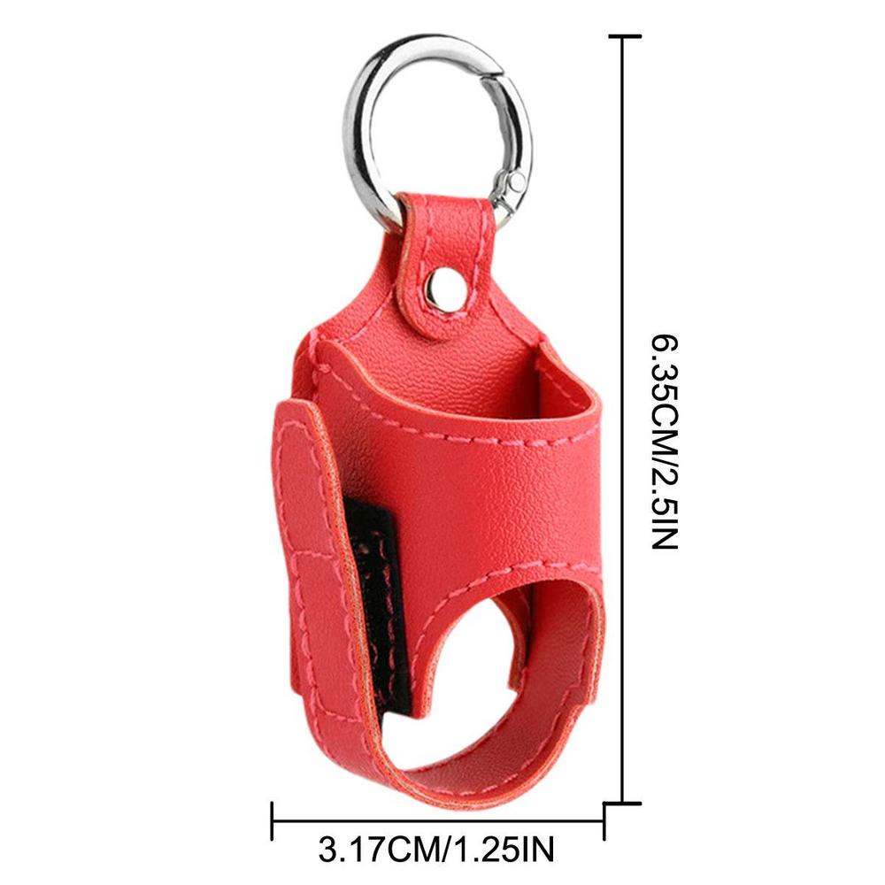 Inhaler Case Holder PU Leather Storage Case With Metal Buckle For Inhaler For Travel Daily School Hiking Lightweight Protectin