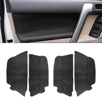 Toyota Prado 2010 için 2011 2012 2013 2014 2015 2016 2017 2018 4 adet Mikrofiber Deri İç Kapı Paneli Kapak Koruma