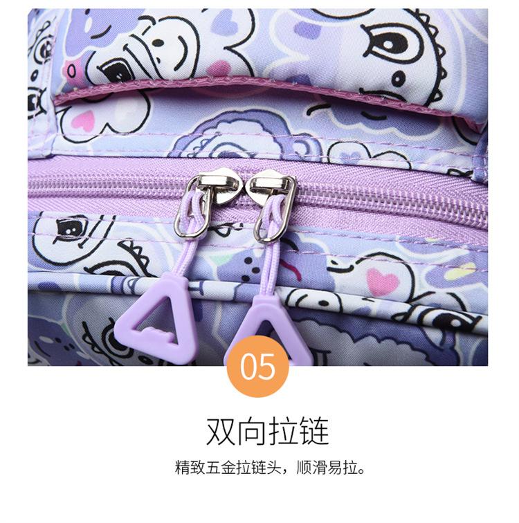 New Flow Cartoon Flower Backpack Kindergarten Schoolbag Large Capacity Load Reduction Cute Boys and Girls Student Backpack