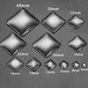 5-50 Stück/Los 6 - 40mm Klare Quadratische Cabochons Transparente Flache Rückseite Glas Cabochon Cameo Fassungen Für DIY Schmuckherstellung Zubehör
