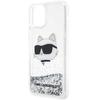 Etui Do iPhone 12 Karl Lagerfeld Glitter Choupette Srebrne