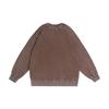 Übergroßes gewaschenes Vintage-Baumwoll-Sweatshirt Unisex lockere Passform Rundhalsausschnitt Langarm Streetwear
