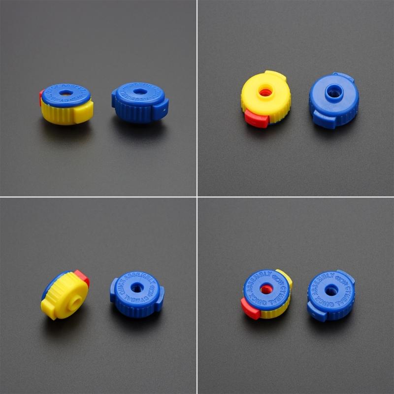 Quick Release Cymbal Nut & Cymbal Mate Black Plastic Cymbal Nuts 8mm Quick Sets