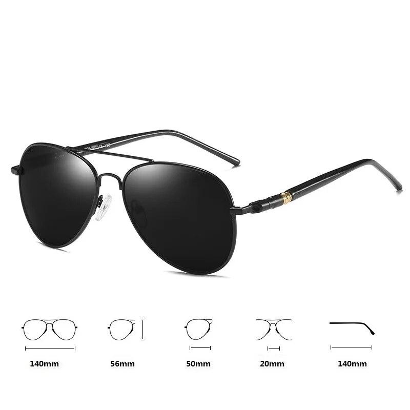 Fashion Aviator Sunglasses For Men Women UV400 Metal Pilot Driving Fishing Luxury Designer Eyewear