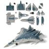SEBUNAS Scale Military Aircraft Toy Quick Build Model Kit Russian 5th Generation Stealth Multirole Fighter Plastic Airplane Model Kit Gift or