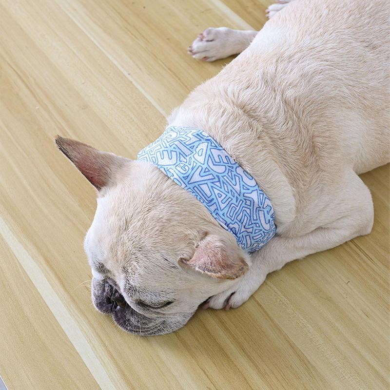 Dog Instant Cooling Bandana Dog Cooling Neck Wraps Ice Scarf Reusable Soft Wrap Neck Cooler For Small Medium Large Breeds Heat
