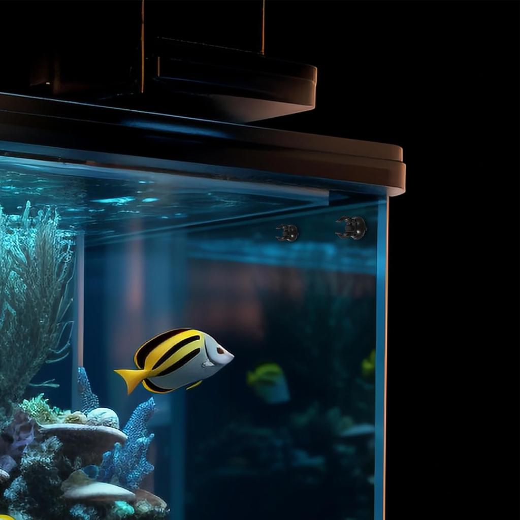 HANABASS 10pcs Aquarium Heating Rod Holders Cup Clips for Fish Tank Light Mounting Aquarium Light Brackets Clip with Suction Cups for Secure