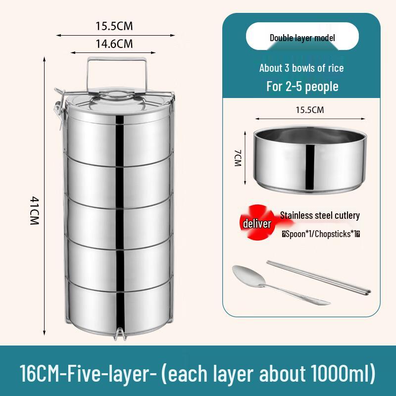 Yuduo HC Stainless Steel Multi-Layer Insulated Lunch Box