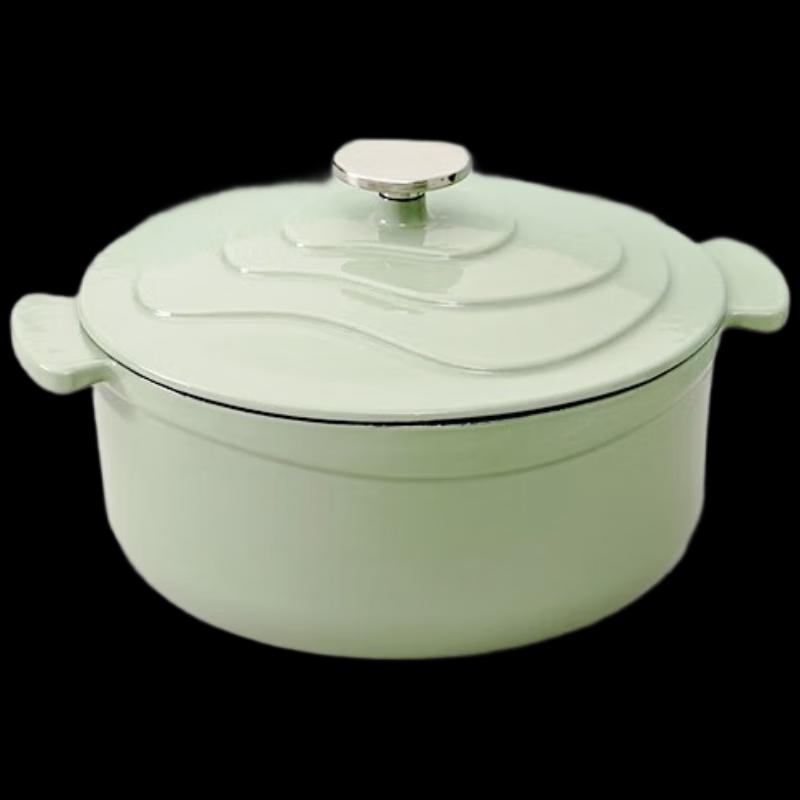 Многофункциональная эмалированная чугунная кастрюля-сотейник Gui He Qi под микродавлением